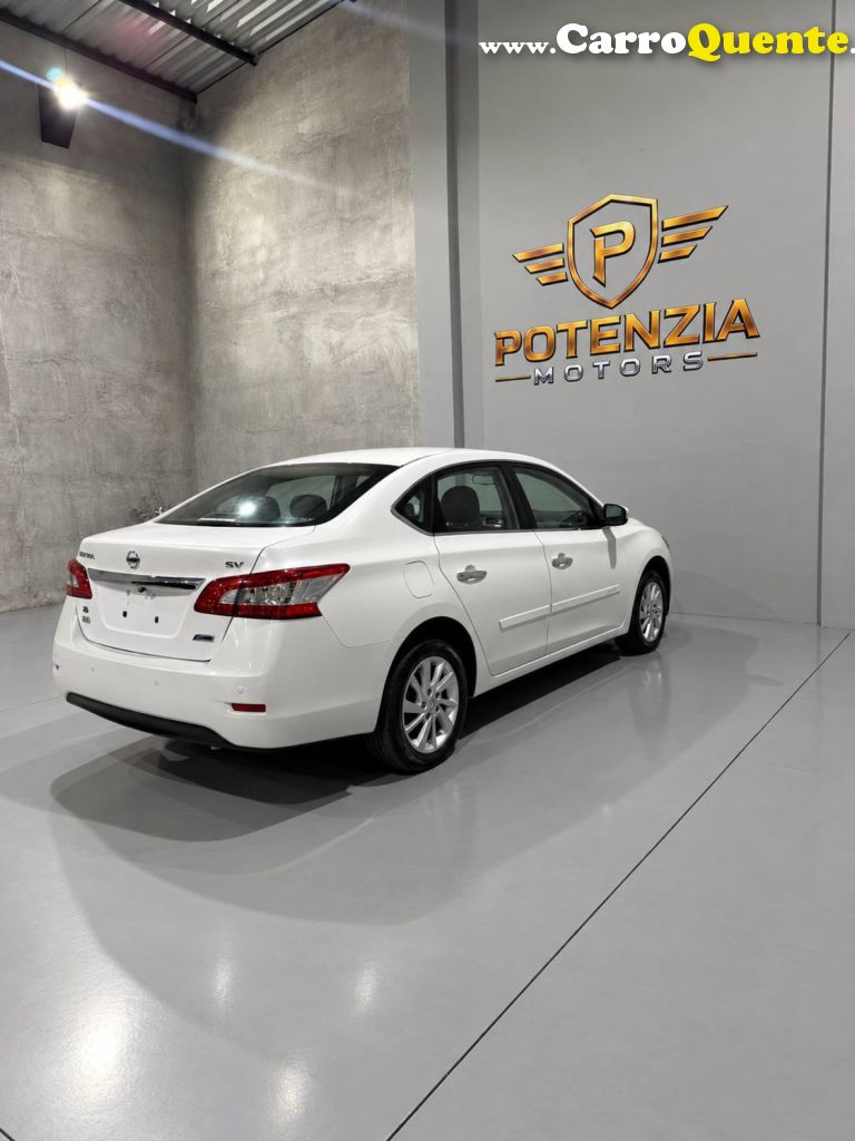 NISSAN   SENTRA SV 2.0 FLEXSTART 16V AUT.   BRANCO 2016 2.0 GÁS NATURAL - Loja