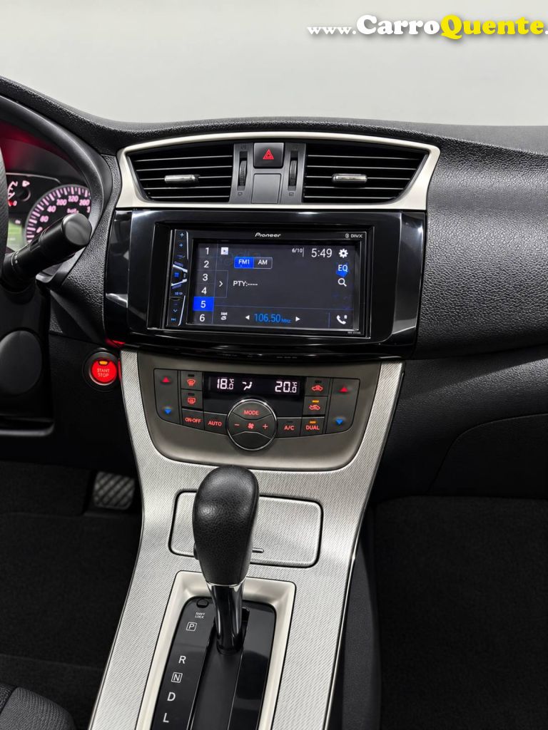 NISSAN   SENTRA SV 2.0 FLEXSTART 16V AUT.   BRANCO 2016 2.0 GÁS NATURAL - Loja