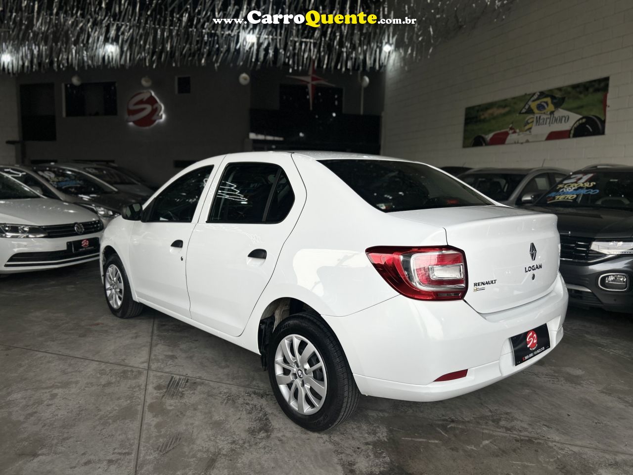 RENAULT   LOGAN AUTHENTIQUE FLEX 1.0 12V 4P   BRANCO 2019 1.0 FLEX - Loja