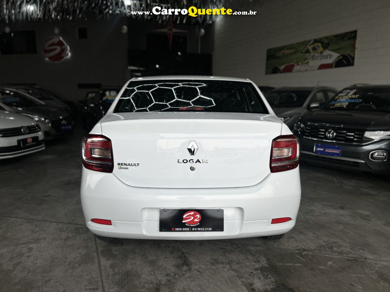 RENAULT   LOGAN AUTHENTIQUE FLEX 1.0 12V 4P   BRANCO 2019 1.0 FLEX - Loja