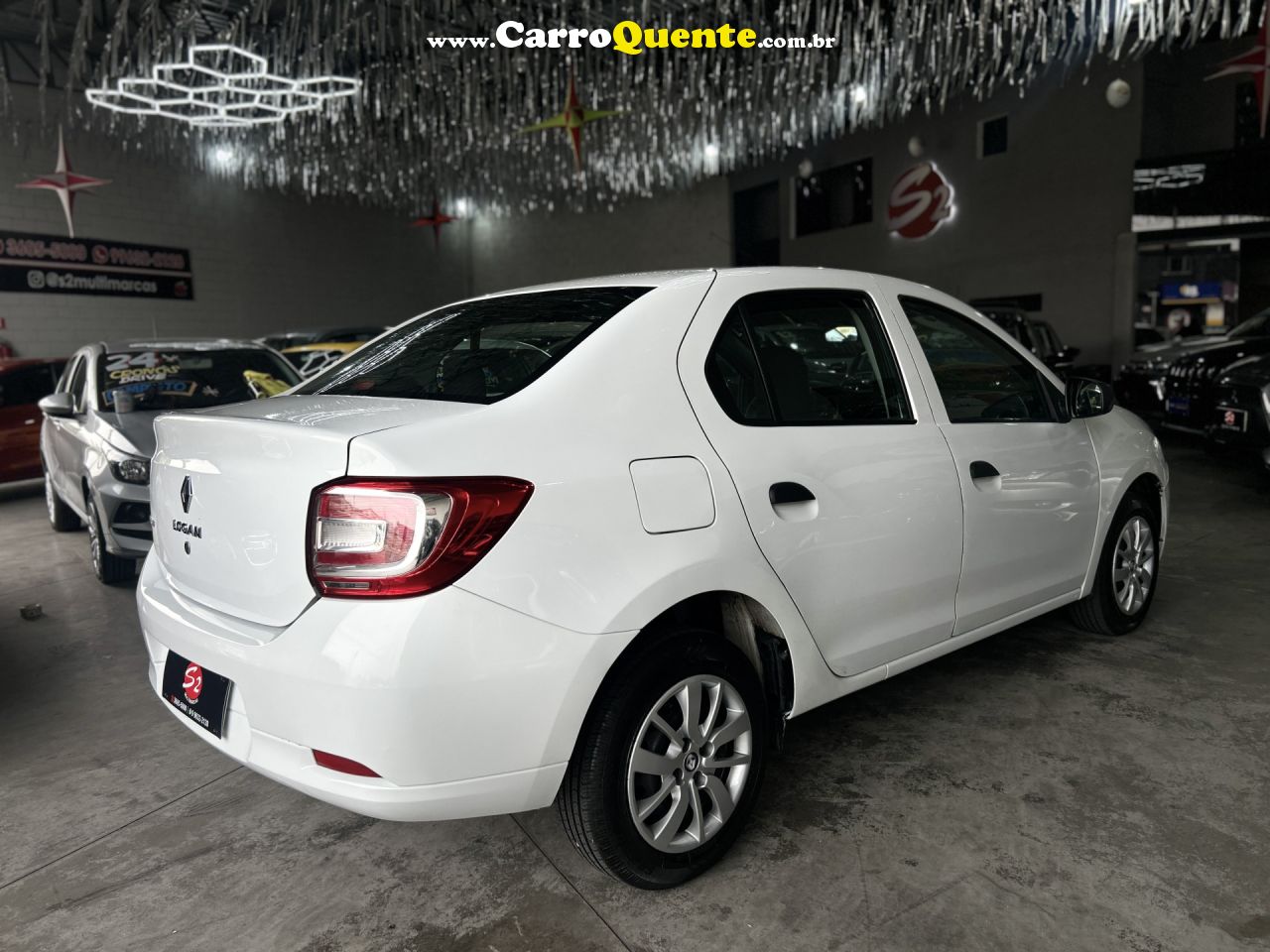 RENAULT   LOGAN AUTHENTIQUE FLEX 1.0 12V 4P   BRANCO 2019 1.0 FLEX - Loja
