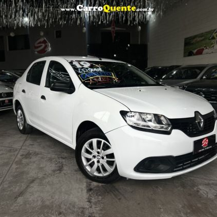 RENAULT   LOGAN AUTHENTIQUE FLEX 1.0 12V 4P   BRANCO 2019 1.0 FLEX