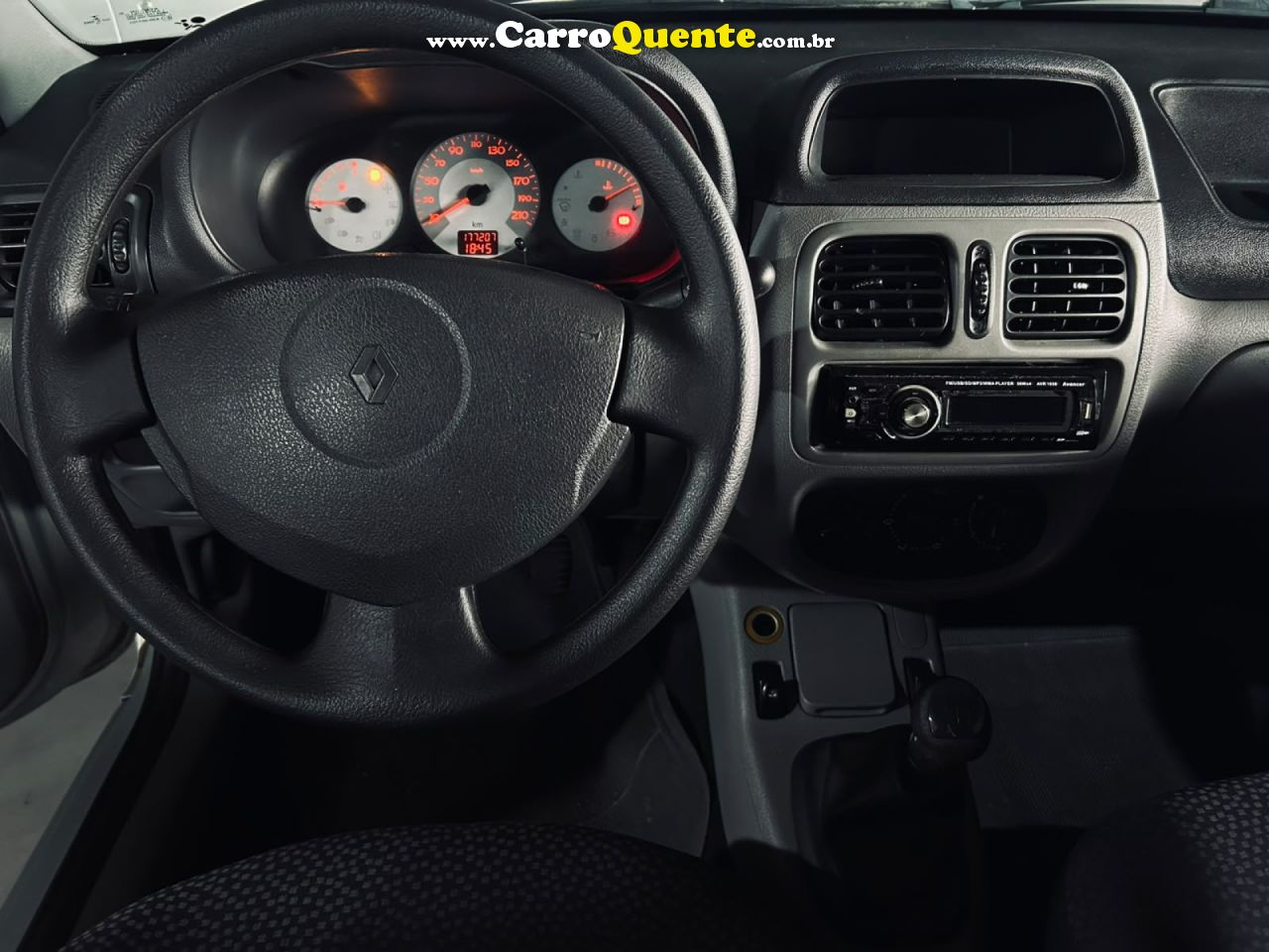 RENAULT   CLIO CAMPUS HI-FLEX 1.0 16V 3P   PRATA 2008 1.0 GASOLINA - Loja