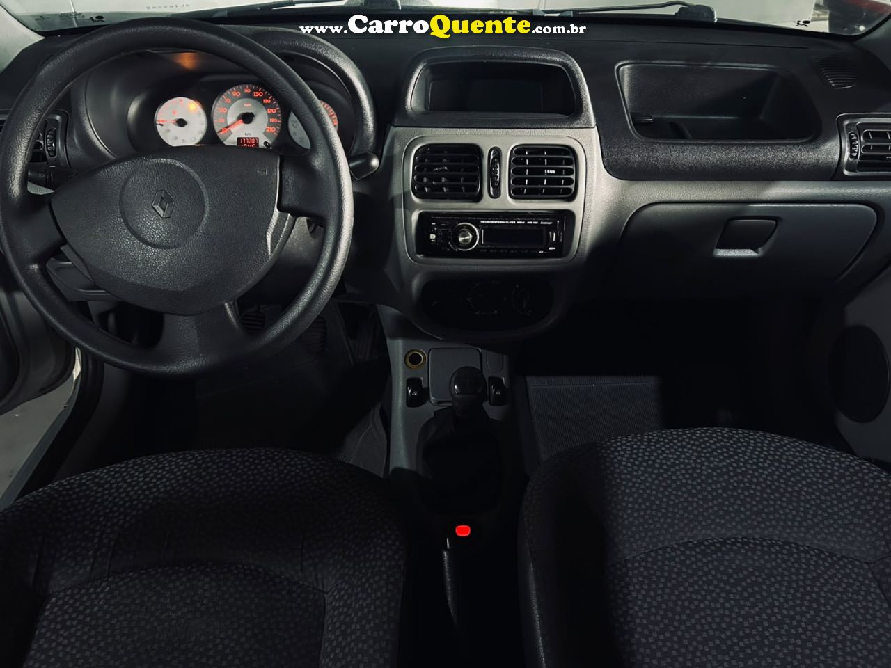 RENAULT   CLIO CAMPUS HI-FLEX 1.0 16V 3P   PRATA 2008 1.0 GASOLINA - Loja