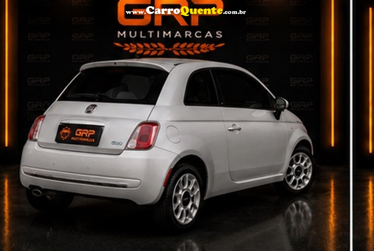 FIAT   500 CULT 1.4 FLEX 8V EVO MEC.   PRATA 2012 1.4 FLEX - Loja