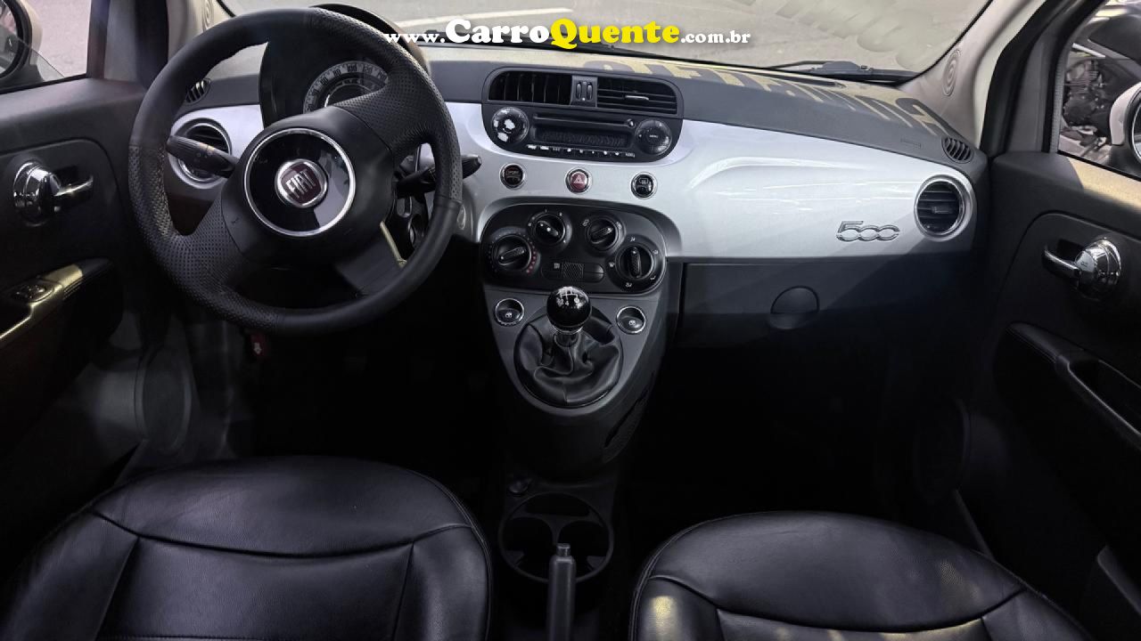 FIAT   500 CULT 1.4 FLEX 8V EVO MEC.   PRATA 2012 1.4 FLEX - Loja