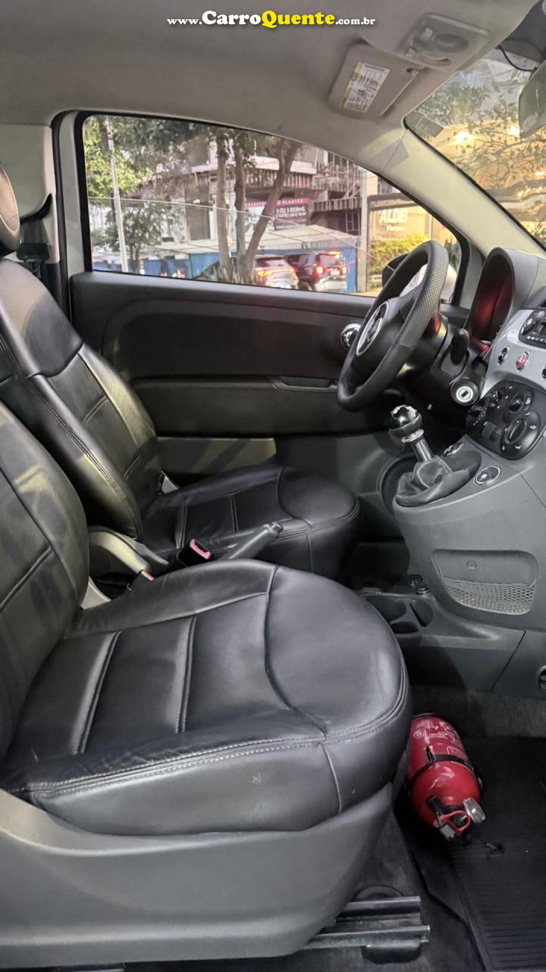 FIAT   500 CULT 1.4 FLEX 8V EVO MEC.   PRATA 2012 1.4 FLEX - Loja