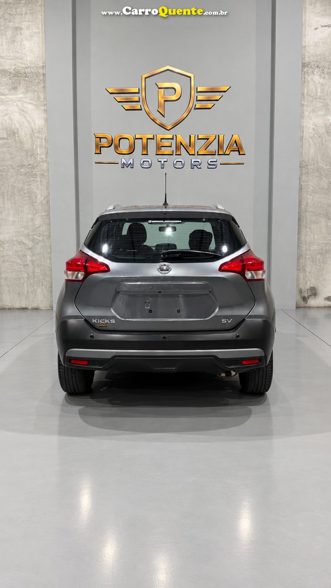 NISSAN   KICKS SV 1.6 16V FLEXSTAR 5P AUT.   CINZA 2019 1.6 FLEX - Loja