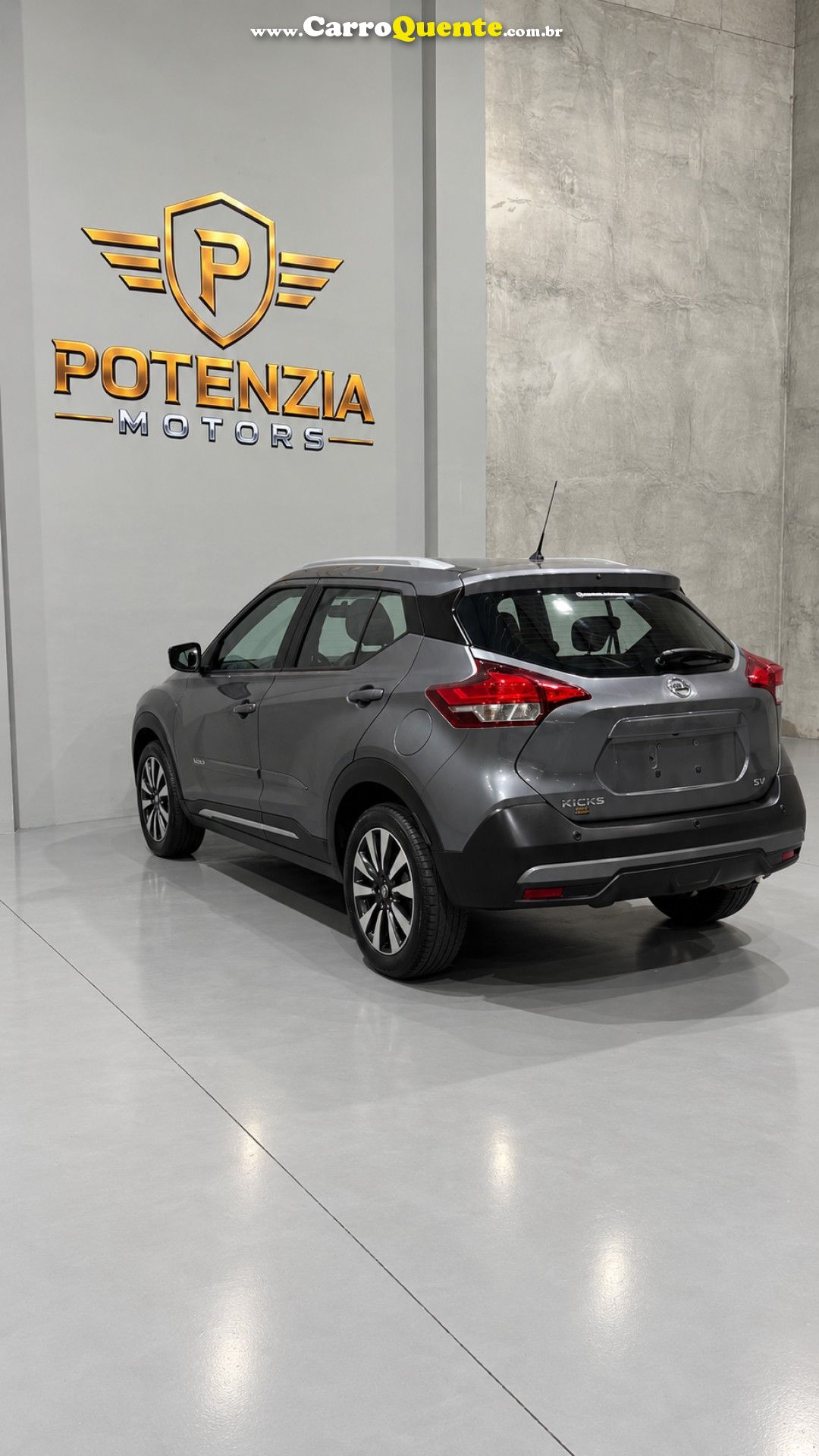 NISSAN   KICKS SV 1.6 16V FLEXSTAR 5P AUT.   CINZA 2019 1.6 FLEX - Loja