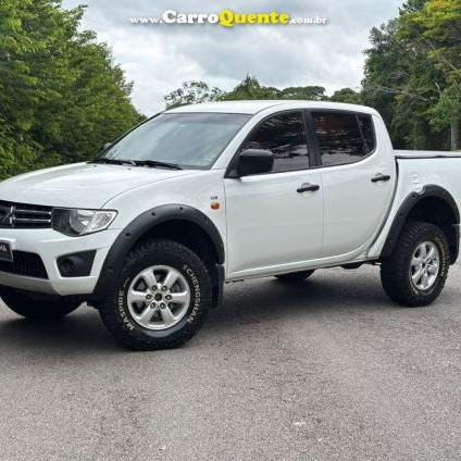 MITSUBISHI   L200 TRITON GLS 3.2 CD TB INT.DIESEL MEC   BRANCO 2013 3.2 DIESEL
