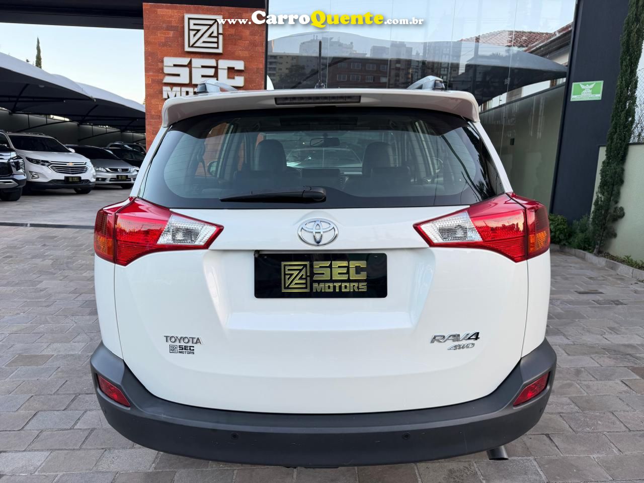 TOYOTA   RAV4 2.0 4X4 16V AUT.   BRANCO 2014 2.0 GASOLINA - Loja