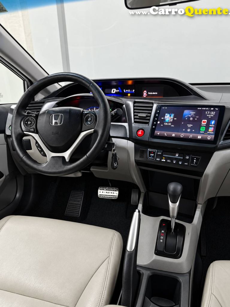 HONDA   CIVIC SEDAN LXR 2.0 FLEXONE 16V AUT. 4P   PRATA 2016 2.0 FLEX - Loja