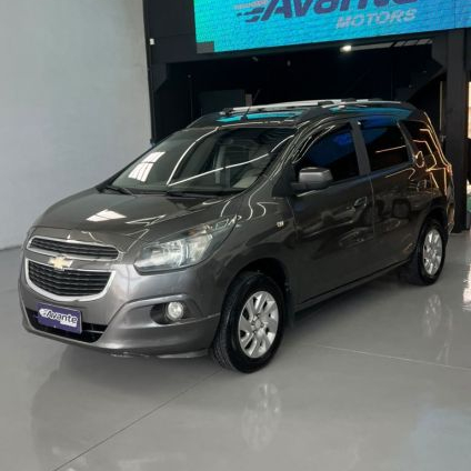 CHEVROLET   SPIN LTZ 1.8 8V ECONO.FLEX 5P AUT.   CINZA 2013 1.8 FLEX