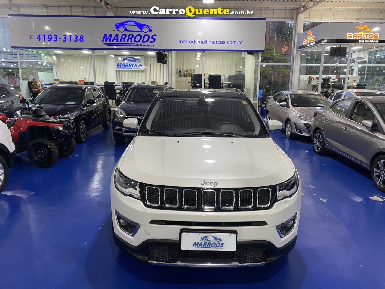 JEEP   COMPASS LIMITED 2.0 4X2 FLEX 16V AUT.   BRANCO 2018 2.0 FLEX - Loja