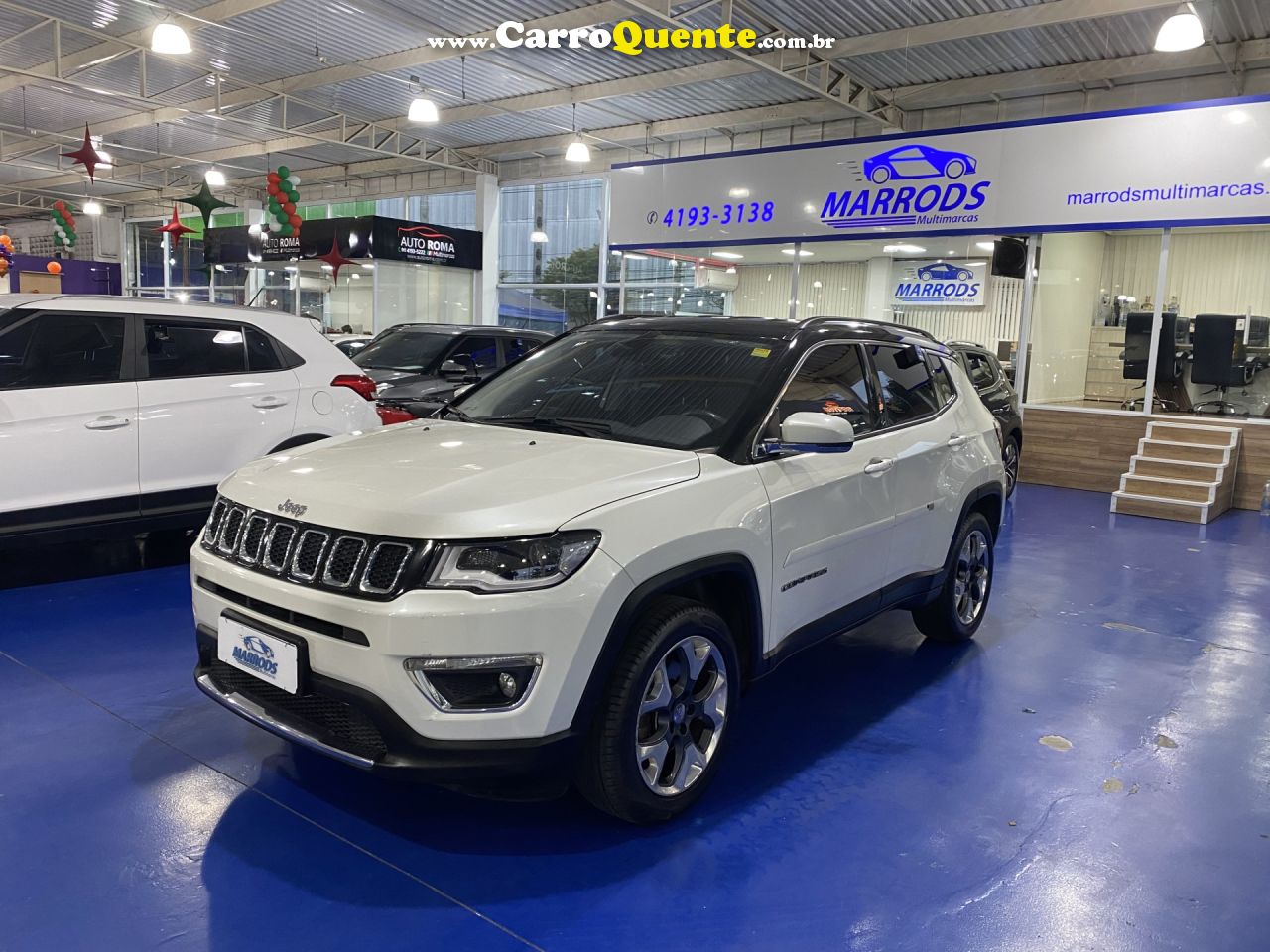 JEEP   COMPASS LIMITED 2.0 4X2 FLEX 16V AUT.   BRANCO 2018 2.0 FLEX - Loja