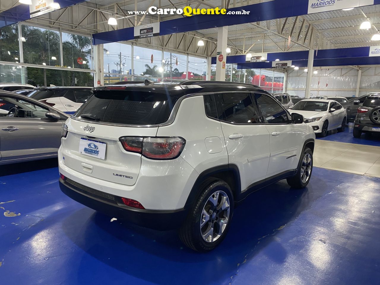 JEEP   COMPASS LIMITED 2.0 4X2 FLEX 16V AUT.   BRANCO 2018 2.0 FLEX - Loja