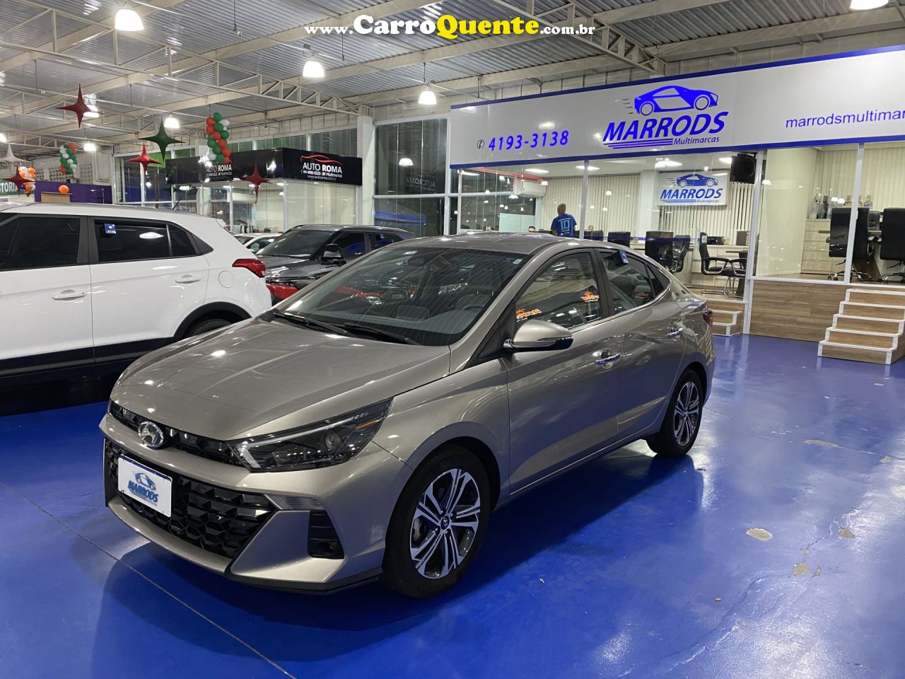 HYUNDAI   HB20S PLATINUM PLUS 1.0 TB FLEX 12V AUT.   PRATA 2024 1.0 FLEX - Loja