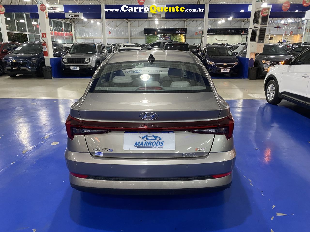 HYUNDAI   HB20S PLATINUM PLUS 1.0 TB FLEX 12V AUT.   PRATA 2024 1.0 FLEX - Loja