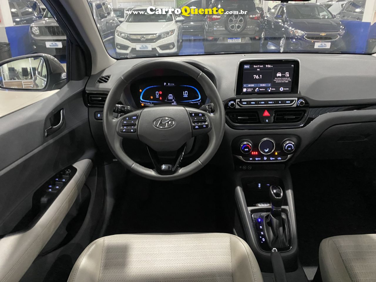 HYUNDAI   HB20S PLATINUM PLUS 1.0 TB FLEX 12V AUT.   PRATA 2024 1.0 FLEX - Loja