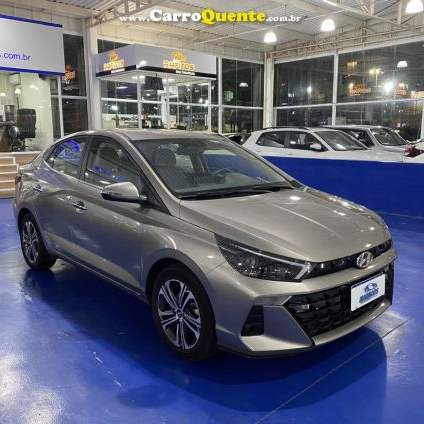 HYUNDAI   HB20S PLATINUM PLUS 1.0 TB FLEX 12V AUT.   PRATA 2024 1.0 FLEX