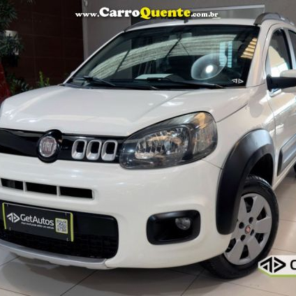 FIAT   UNO WAY 1.0 EVO FIRE FLEX 8V 5P   BRANCO 2015 1.0 FLEX