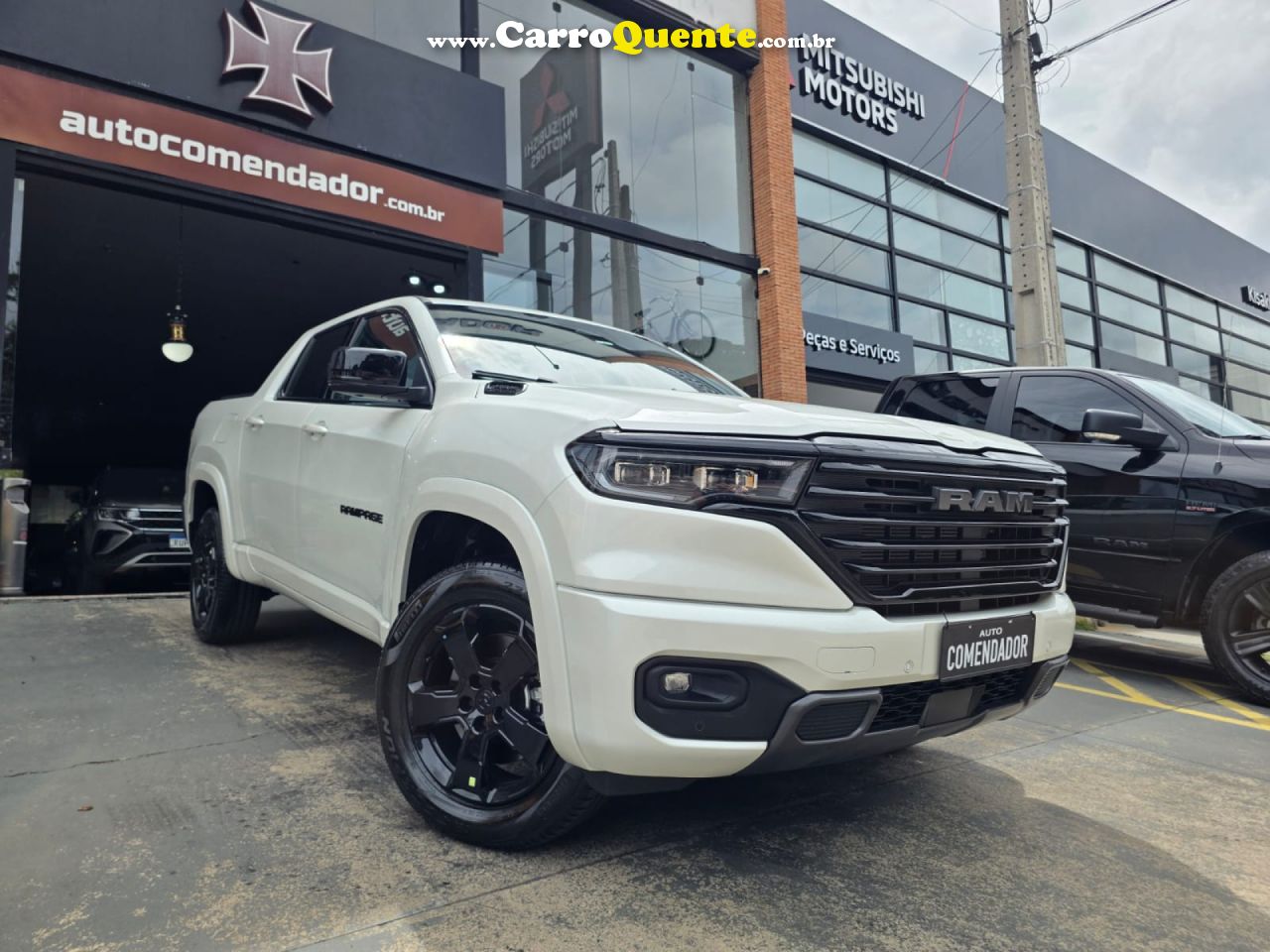 RAM   RAMPAGE LARAMIE 2.0 TURBO CD 4X4 AUT.   BRANCO 2027 2.0 FLEX - Loja