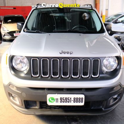 JEEP   RENEGADE SPORT 1.8 4X2 FLEX 16V AUT.   PRATA 2018 1.8 FLEX