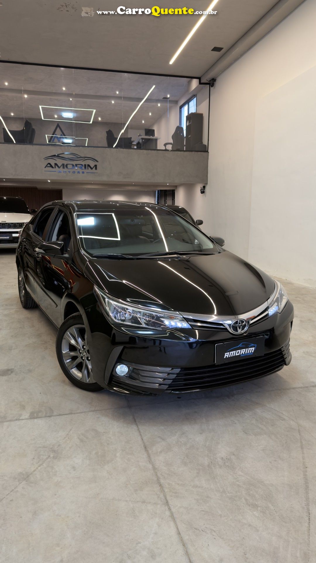 TOYOTA   COROLLA XEI 2.0 FLEX 16V AUT.   PRETO 2019 2.0 FLEX - Loja