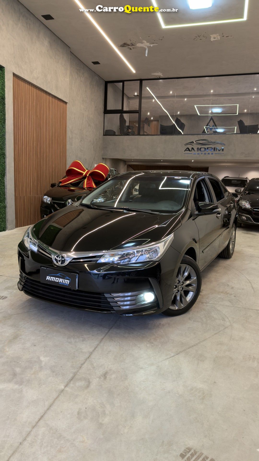 TOYOTA   COROLLA XEI 2.0 FLEX 16V AUT.   PRETO 2019 2.0 FLEX - Loja