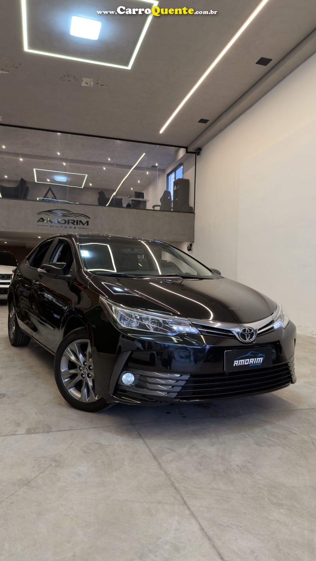 TOYOTA   COROLLA XEI 2.0 FLEX 16V AUT.   PRETO 2019 2.0 FLEX - Loja