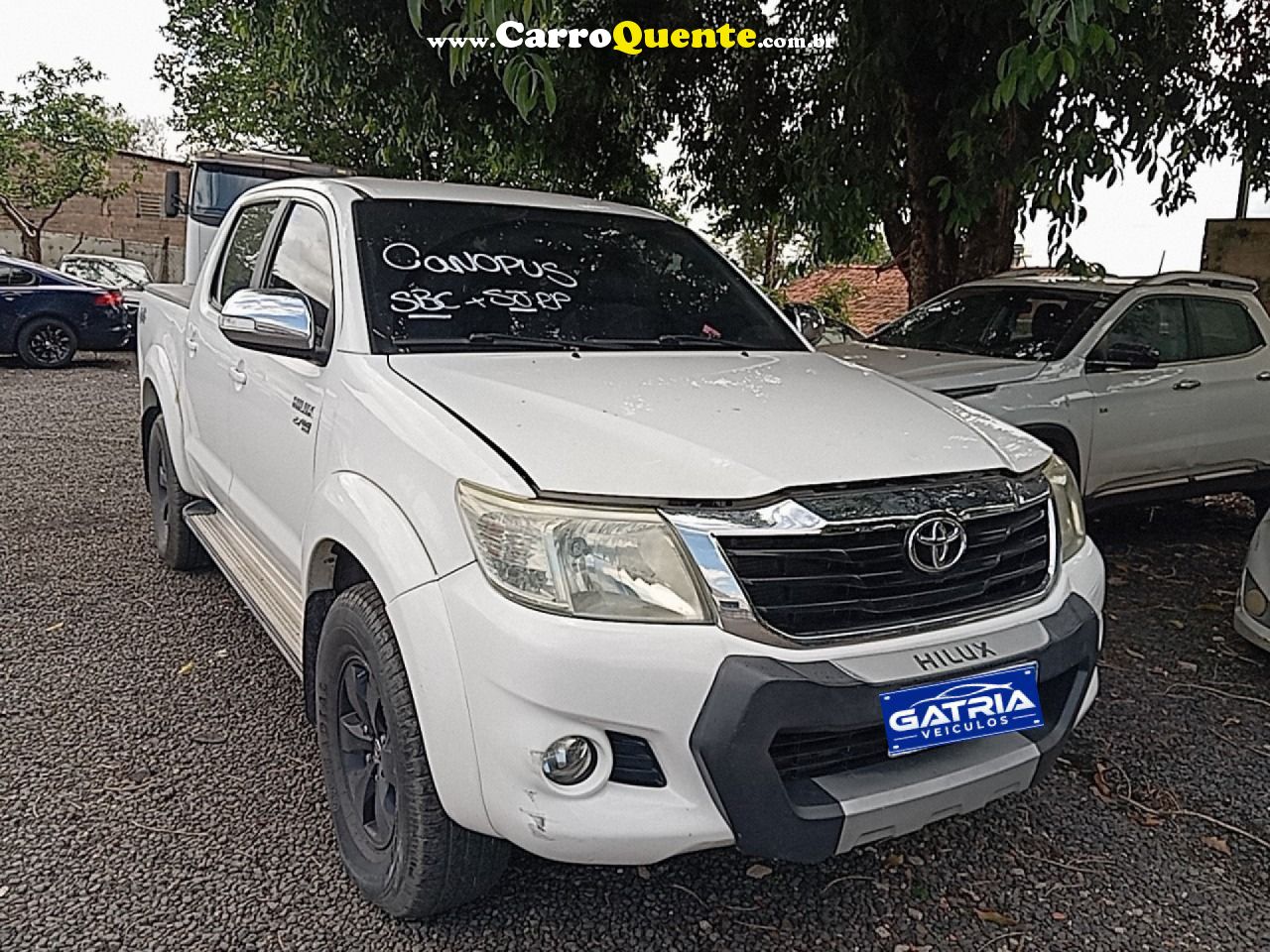 TOYOTA   HILLUX CD 4X4 SRV   BRANCO 2013 163CV26 FLEX - Loja