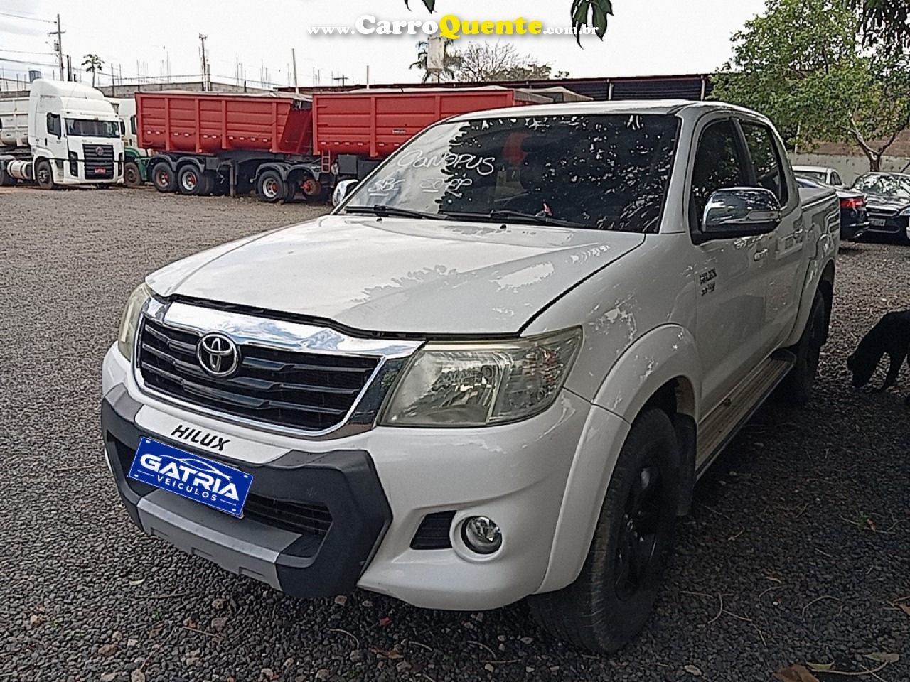 TOYOTA   HILLUX CD 4X4 SRV   BRANCO 2013 163CV26 FLEX - Loja