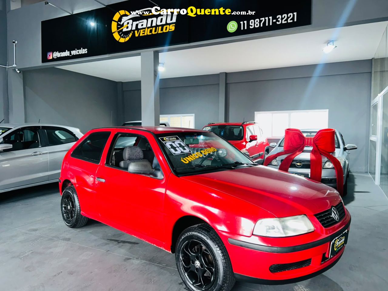 VOLKSWAGEN   GOL 1.0 PLUS 16V 2P   VERMELHO 2000 1.0 GASOLINA - Loja