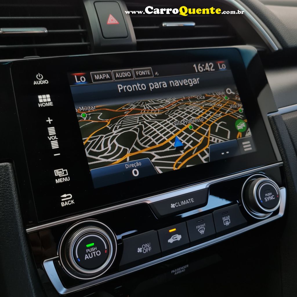 HONDA   CIVIC SEDAN EXL 2.0 FLEX 16V AUT.4P   AZUL 2019 2.0 FLEX - Loja