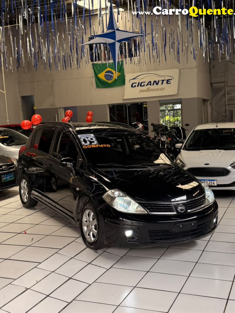 NISSAN   TIIDA S 1.81.8 FLEX 16V AUT.   PRETO 2009 1.8 FLEX - Loja