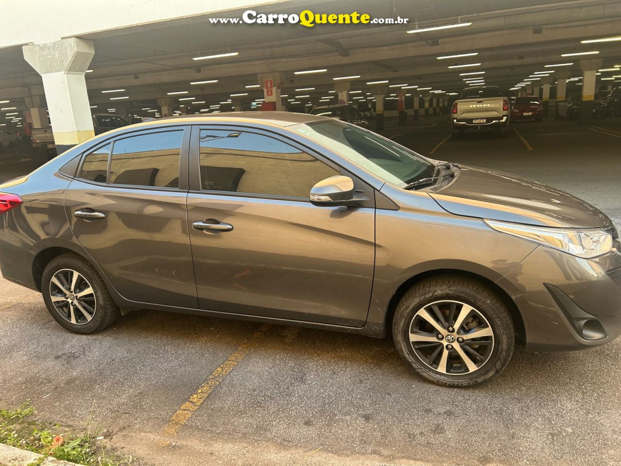 TOYOTA   YARIS XS CONNECT 1.5 FLEX 16V 5P AUT.   CINZA 2022 1.5 FLEX - Loja