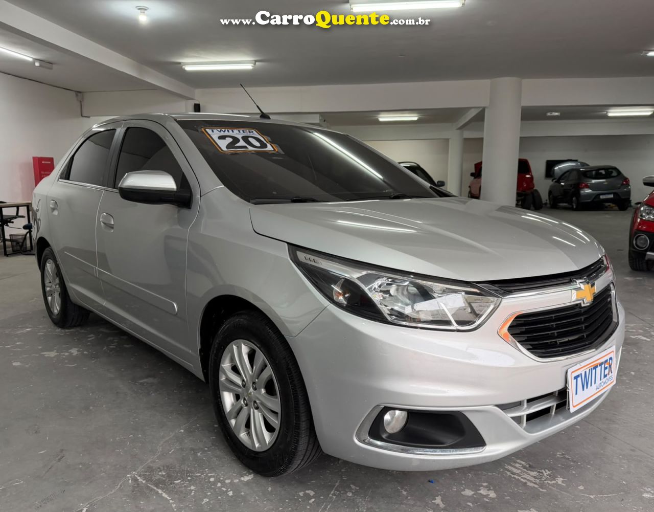 CHEVROLET   COBALT LTZ 1.8 8V ECONO.FLEX 4P AUT.   PRATA 2020 1.8 FLEX - Loja