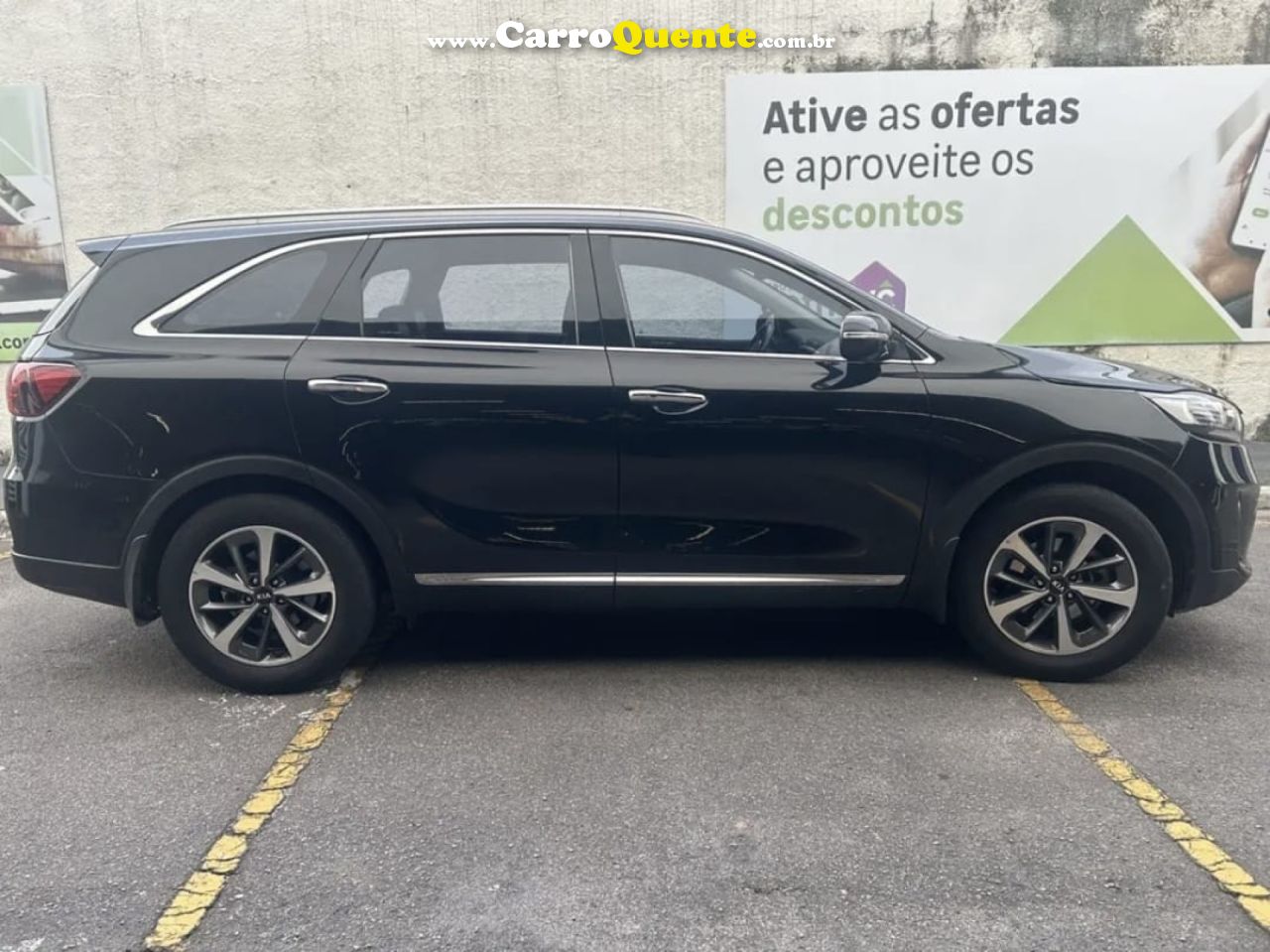 KIA   SORENTO 2.4 16V 4X2 AUT.   PRETO 2019 2.4 FLEX - Loja