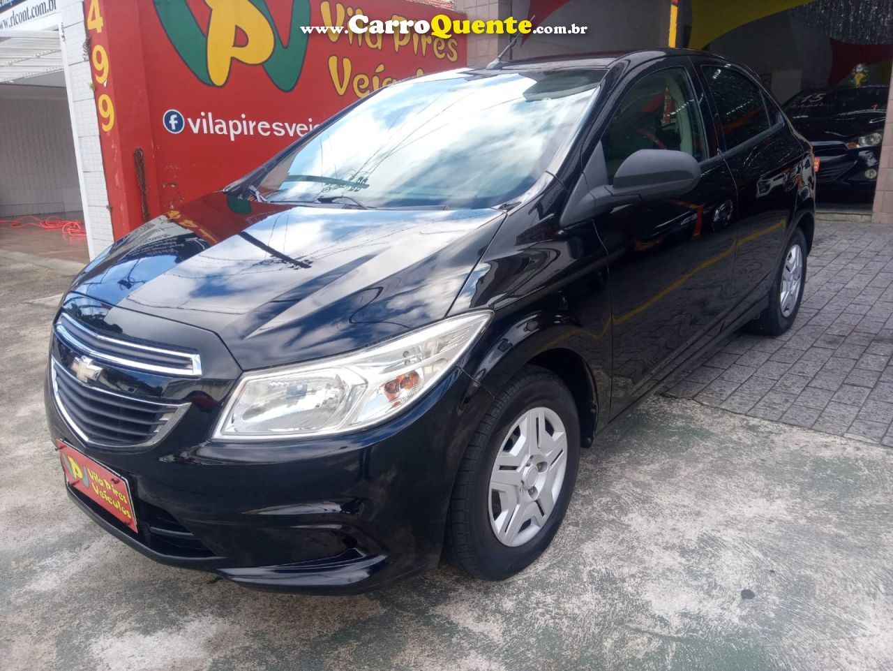CHEVROLET   ONIX HATCH LT 1.0 8V FLEXPOWER 5P MEC.   PRETO 2015 1.0 FLEX - Loja