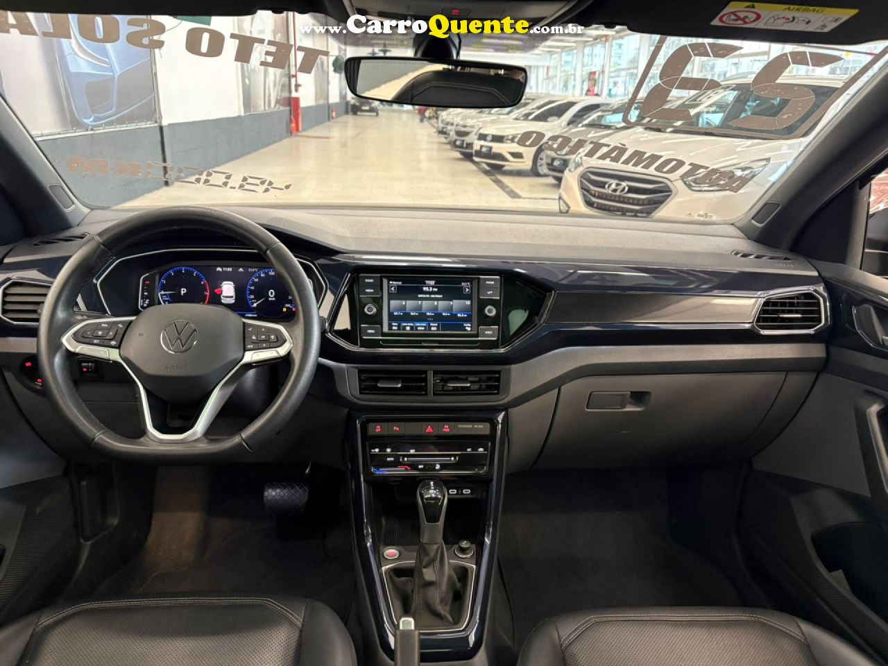 VOLKSWAGEN   T-CROSS COMFOR. 200 TSI 1.0 FLEX 5P AUT.   PRETO 2023 1.0 FLEX - Loja