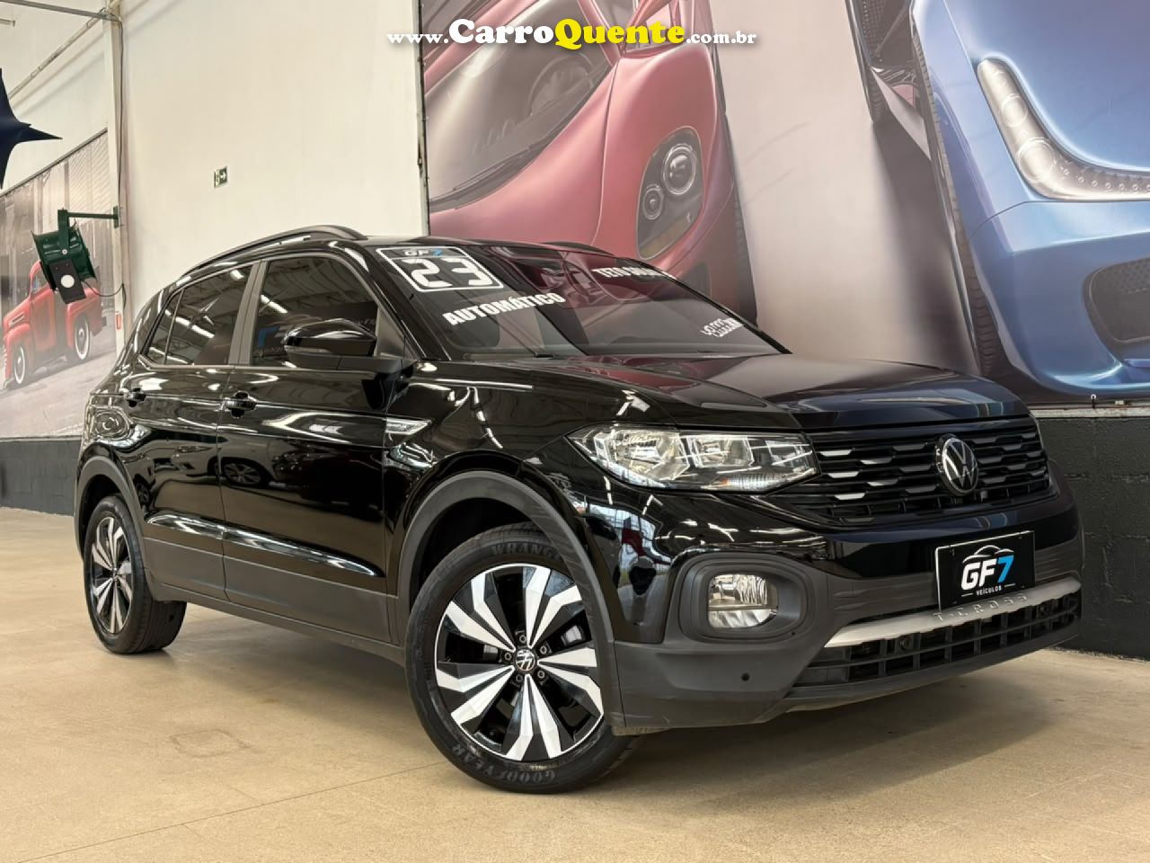 VOLKSWAGEN   T-CROSS COMFOR. 200 TSI 1.0 FLEX 5P AUT.   PRETO 2023 1.0 FLEX - Loja