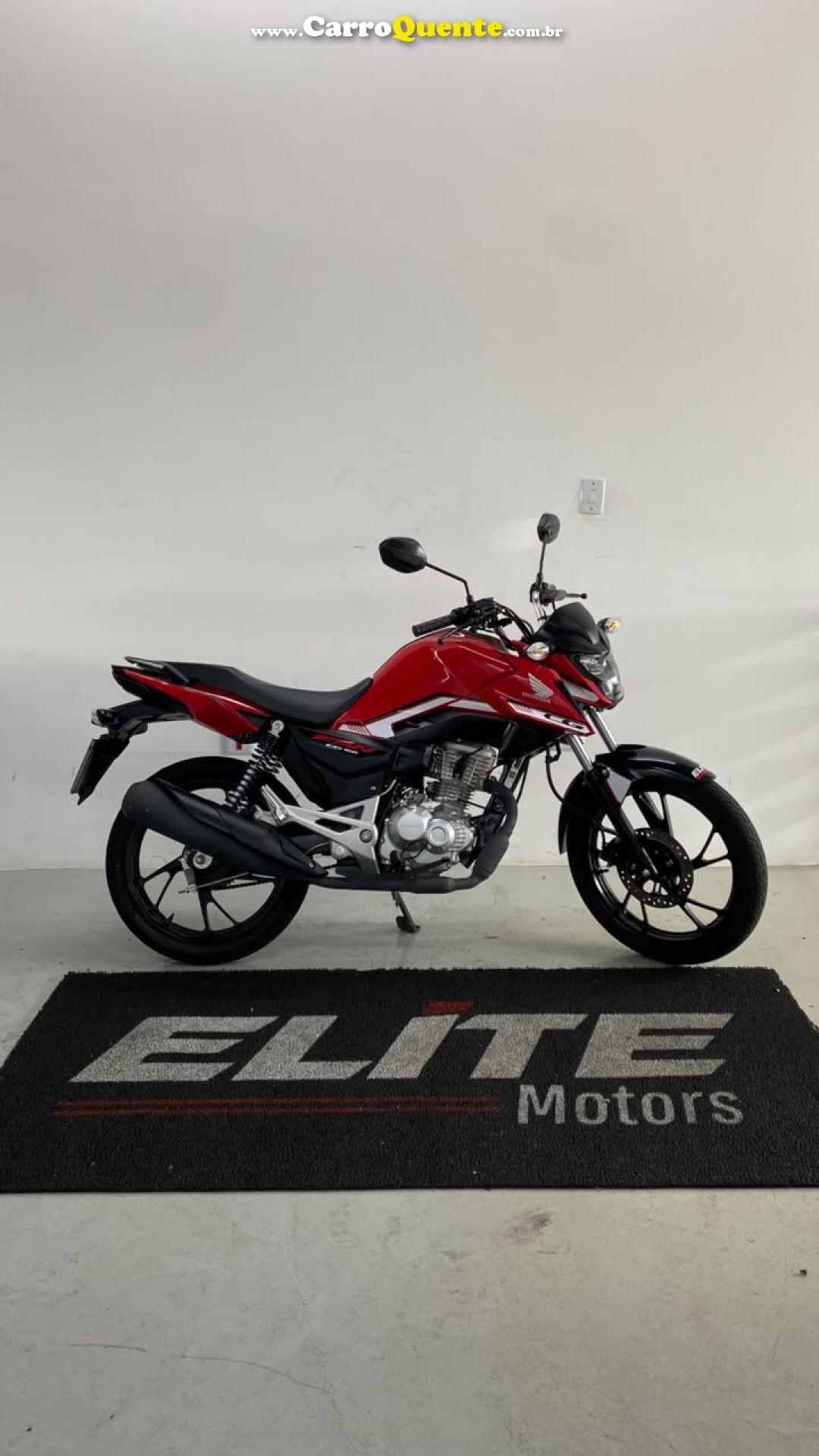 HONDA   HONDACG 160 FAN   VERMELHO 2025 160 GASOLINA - Loja