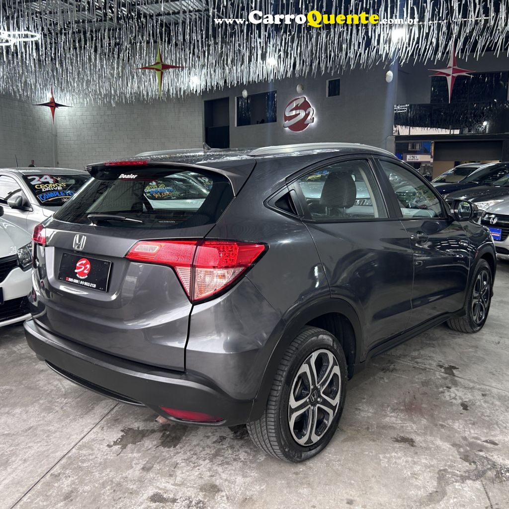 HONDA   HR-V EX 1.8 FLEXONE 16V 5P AUT.   CINZA 2017 1.8 GASOLINA - Loja