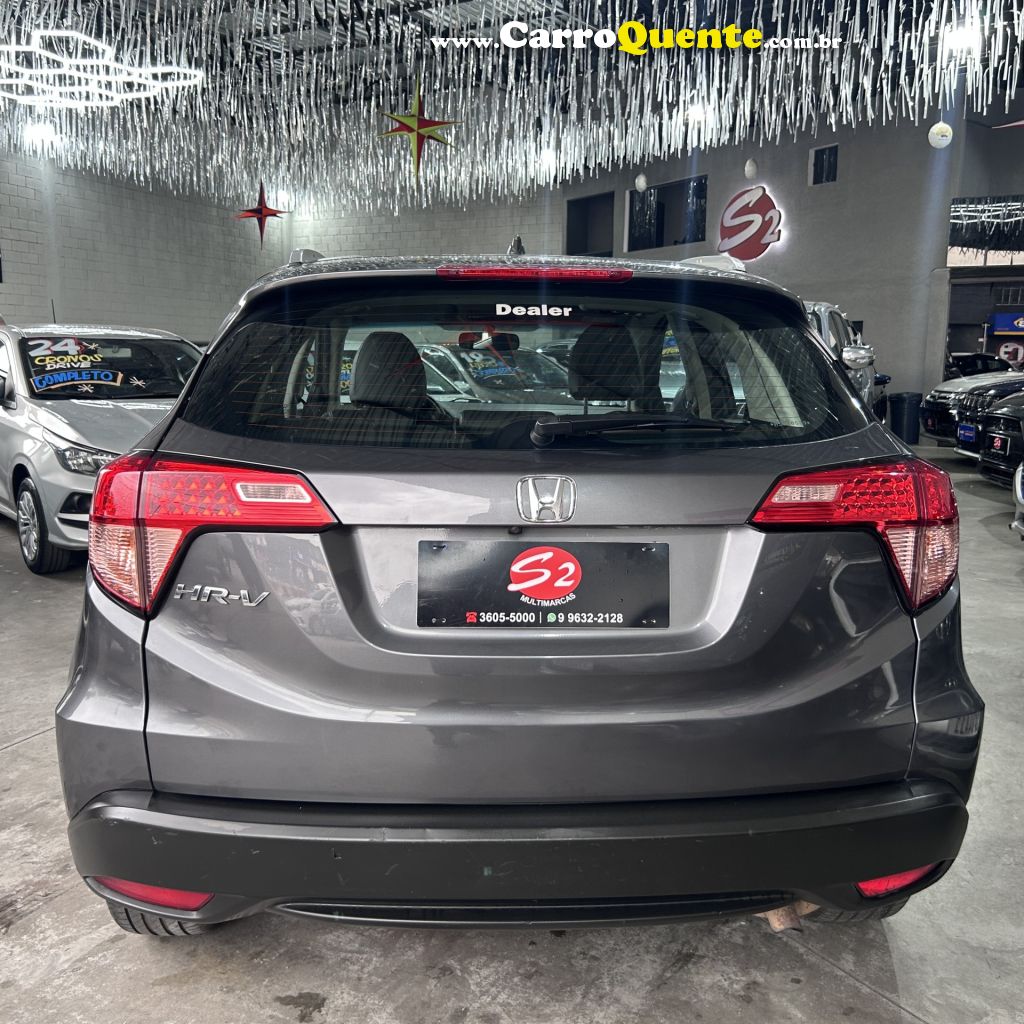 HONDA   HR-V EX 1.8 FLEXONE 16V 5P AUT.   CINZA 2017 1.8 GASOLINA - Loja