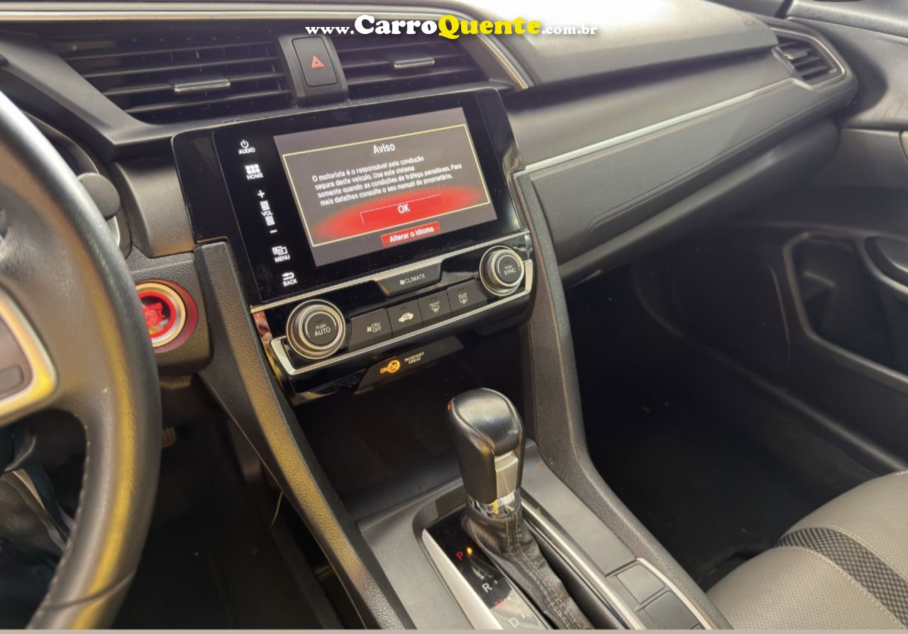 HONDA   CIVIC SEDAN EXL 2.0 FLEX 16V AUT.4P   BRANCO 2020 2.0 FLEX - Loja