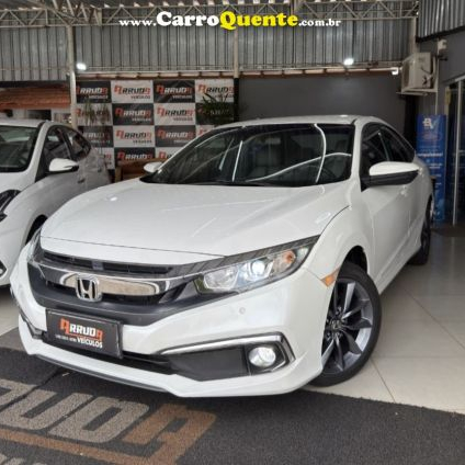 HONDA   CIVIC SEDAN EXL 2.0 FLEX 16V AUT.4P   BRANCO 2020 2.0 FLEX