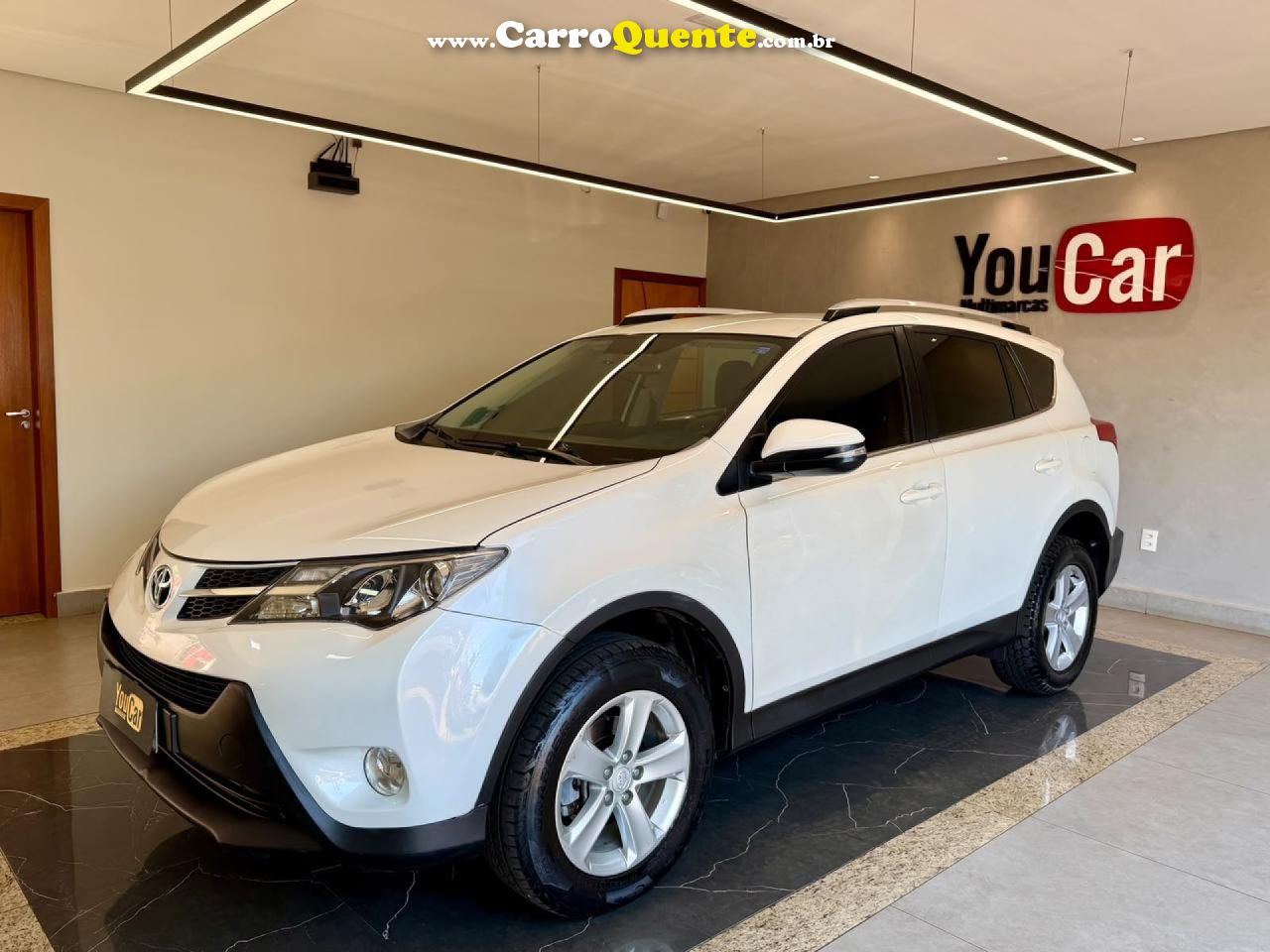 TOYOTA   RAV4 2.0 4X2 16V AUT.   BRANCO 2014 2.0 GASOLINA - Loja