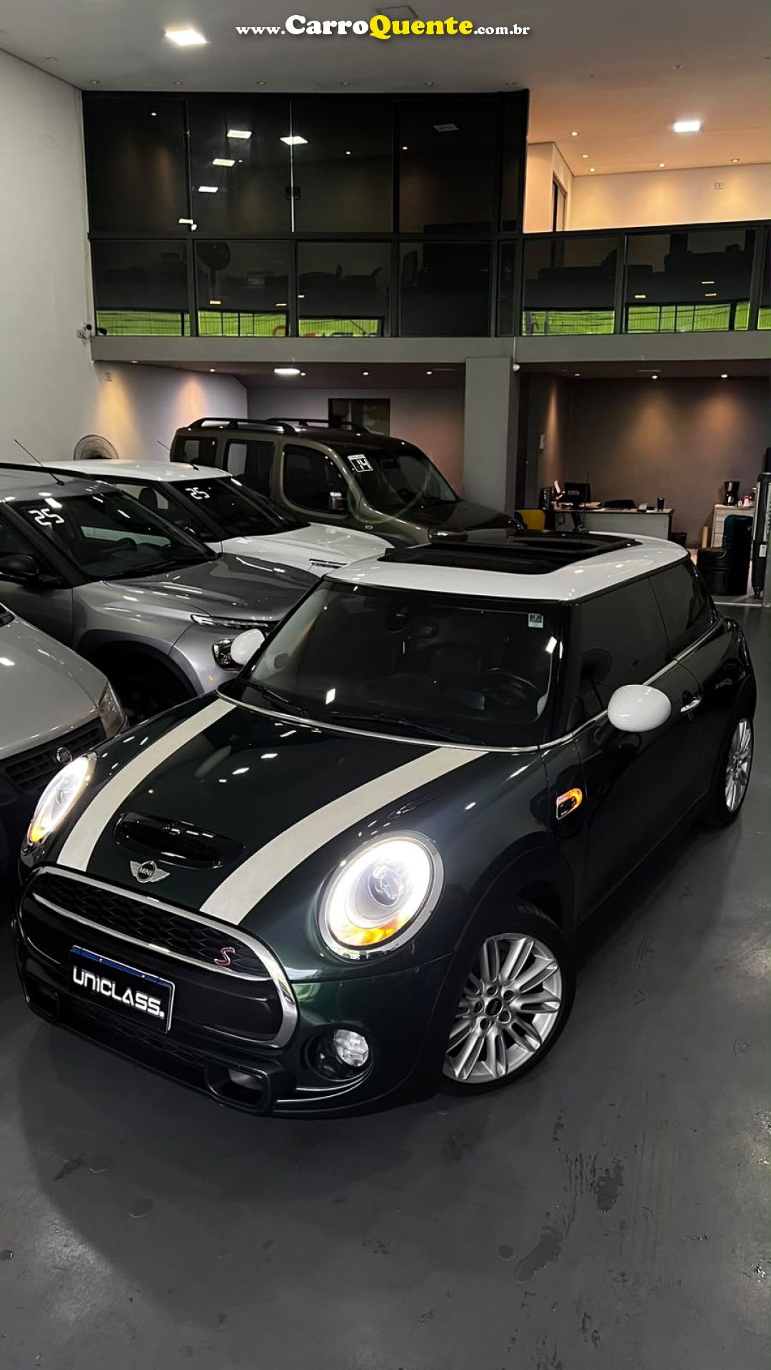 MINI   COOPER S 2.0 TURBO 16V 3P AUT.   VERDE 2015 2.0 GASOLINA - Loja