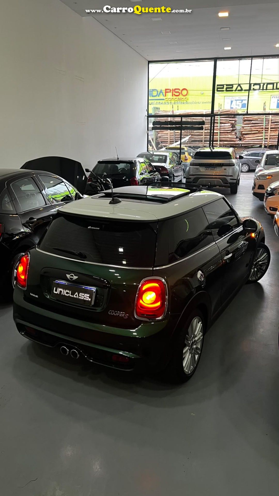 MINI   COOPER S 2.0 TURBO 16V 3P AUT.   VERDE 2015 2.0 GASOLINA - Loja
