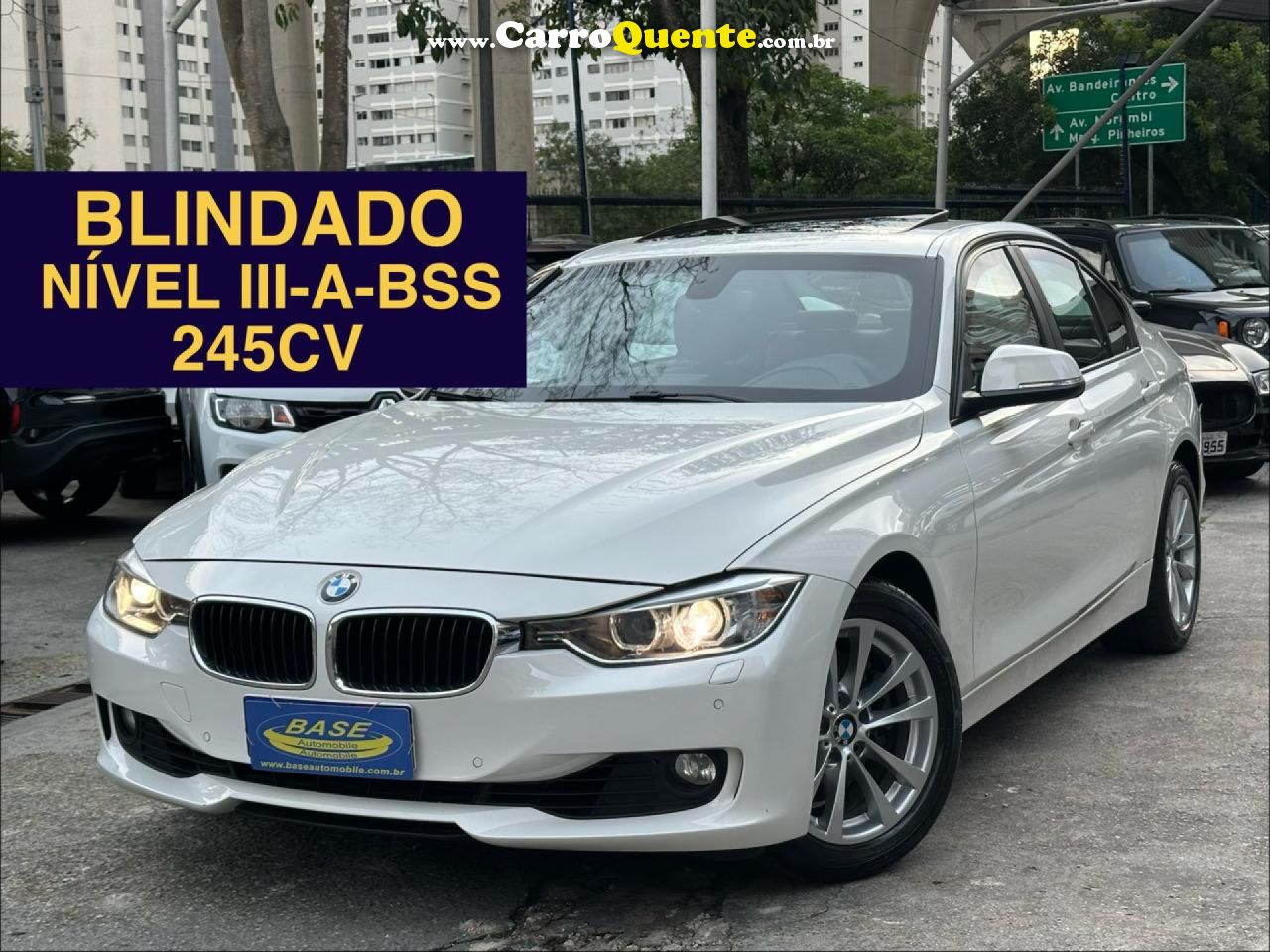 BMW   328IA 2.0 TB2.0 TB FLEX 16V 4P   BRANCO 2014 2.0 FLEX - Loja